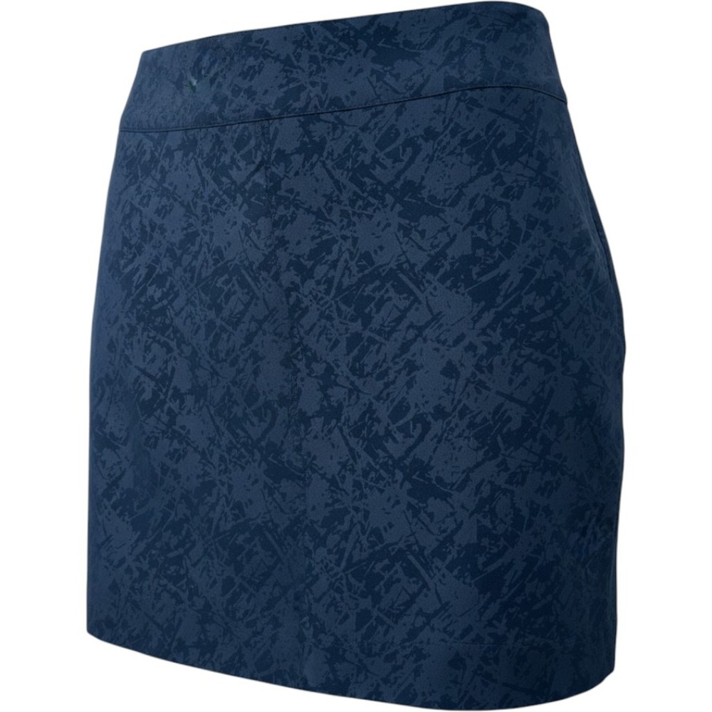 Orvis Active Skort Womens‎ Small Navy Blue Abstract Print Zipper Pockets Outdoor